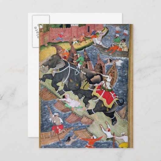 Akbar noemt de Savage Elephant, Hawa'i Briefkaart (Voorkant / Achterkant)