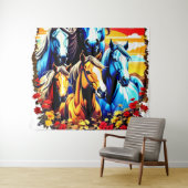  Akbars Horses Crewneck - Horses Gift Wandkleed (In Situ (horizontaal))