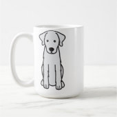 Akbash Dog Cartoon Koffiemok (Links)
