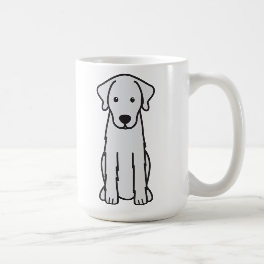 Akbash Dog Cartoon Koffiemok (Rechts)