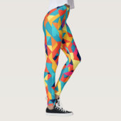 Akbash geometrisch kleurrijk gepersonaliseerd patr leggings (Rechts)