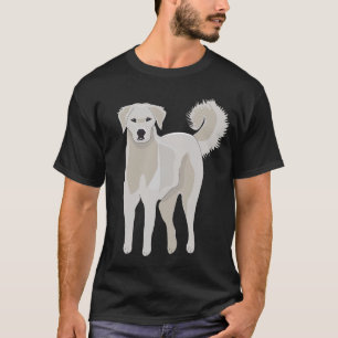 Akbash hond, schattig puppy, grote pyreneeën, t-shirt