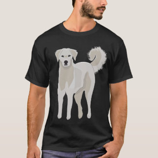 Akbash hond, schattig puppy, grote pyreneeën, t-shirt