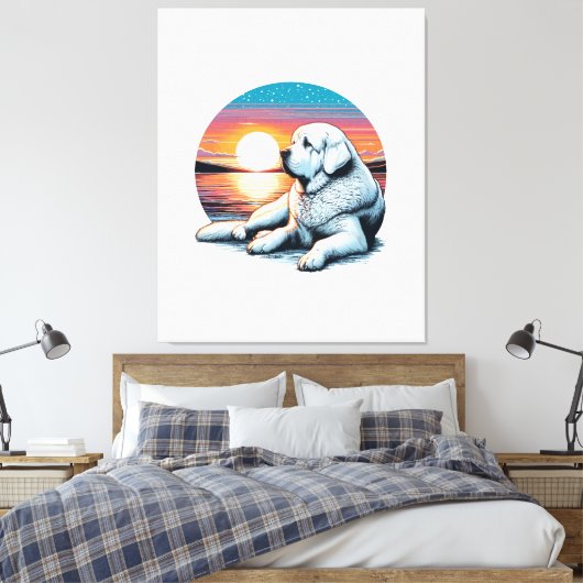 Akbash Waterverf Print (Insitu (Slaapkamer))