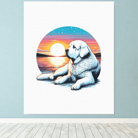 Akbash Waterverf Print (Insitu (Houten vloer))