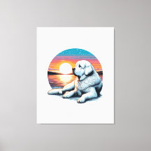 Akbash Waterverf Print