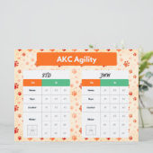 AKC Agility Master STD & JWW Titels Tracker (Staand voorkant)