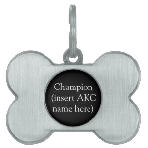 AKC Champion Gepersonaliseerd Label Huisdieren Naamplaatje