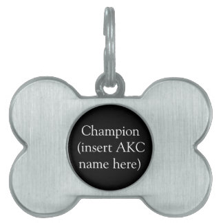 AKC Champion Gepersonaliseerd Label Huisdieren Naamplaatje