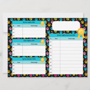 AKC Standaard Agility Master Title Tracker Kaart