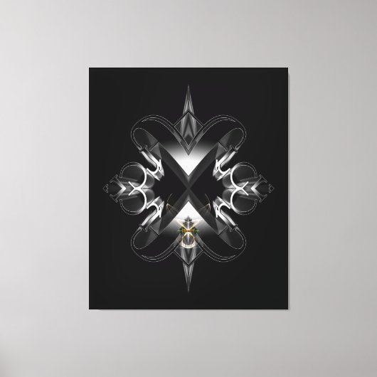 Akcenccured Emblem on Black op Xzendor7 Canvas Afdruk (Voorkant)