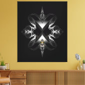 Akcenccured Emblem on Black op Xzendor7 Canvas Afdruk (Insitu (Woonkamer))