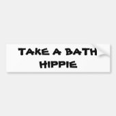 AKE a bATH hIPPIE Bumpersticker (Voorkant)