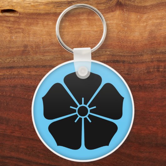 Akechi Clan Kamon Sleutelhanger (Voorkant)