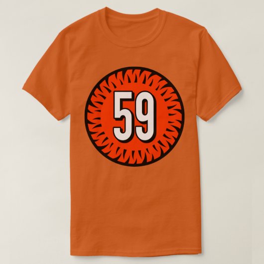 Akeem DavisGaither Nummer 59 Jersey Cincinnati Ben T-shirt (Design voorkant)
