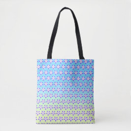 Akelei Blauw & Groen Tote Bag