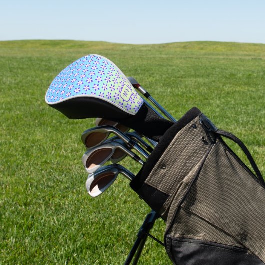 Akelei Bloemen Golfheadcover (Insitu)