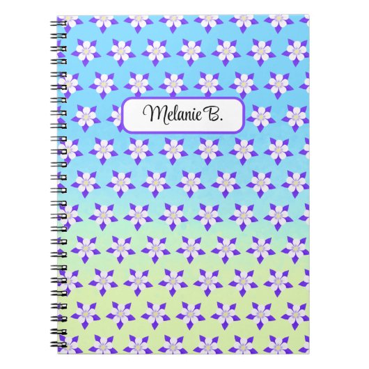 Akelei Bloemen Notitieboek (Voorkant)