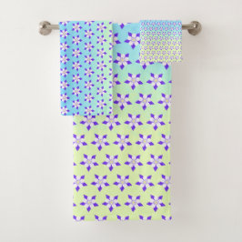 Akelei Geel & Groen Bad Handdoek