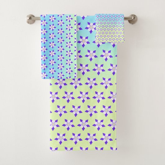 Akelei Geel & Groen Bad Handdoek (Insitu)