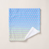 Akelei Geel & Groen Bad Handdoek (Wasdoekje)