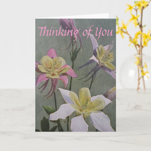 Akelei Kaart (Gele Bloem)