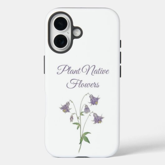 Akelei Plant Inheemse Bloemen (Europa Case-Mate iPhone Case (Achterkant)