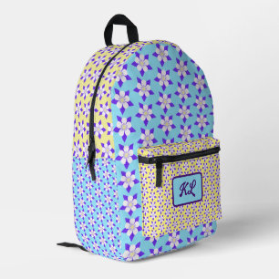 Akelei Rugzak Blauw en Geel