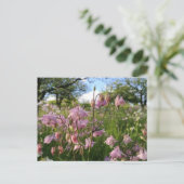 Akeleien Wiese unter Apfelbäumen Briefkaart (Staand voorkant)