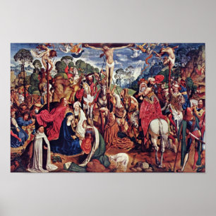 Aken Altar (Passionstriptychon), middenpaneel: Cr Poster
