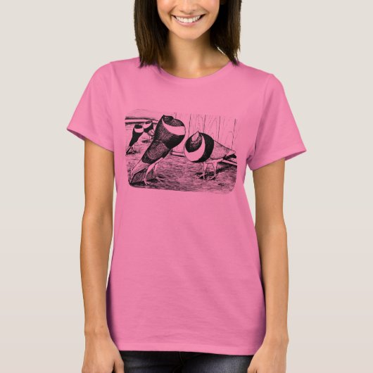 Aken Band Cropper Pigeons T-shirt (Voorkant)