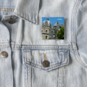 Aken Buttonnen Vierkante Button 5,1 Cm (In situ)