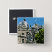 Aken Buttonnen Vierkante Button 5,1 Cm (Voorkant /achterkant)