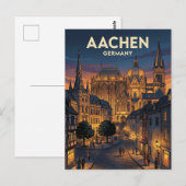 Aken Duitsland Briefkaart (Voorkant / Achterkant)