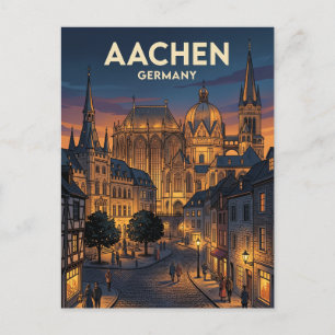 Aken Duitsland Briefkaart