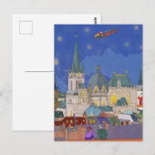 Aken Duitsland Kerstavond grillige kunst Briefkaart (Voorkant / Achterkant)