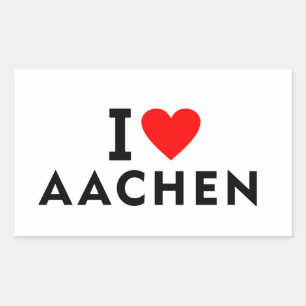 Aken Duitsland liefde stad hart als reizen Rechthoekige Sticker