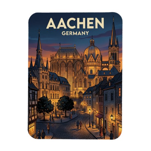 Aken Duitsland Magneet (Verticaal)