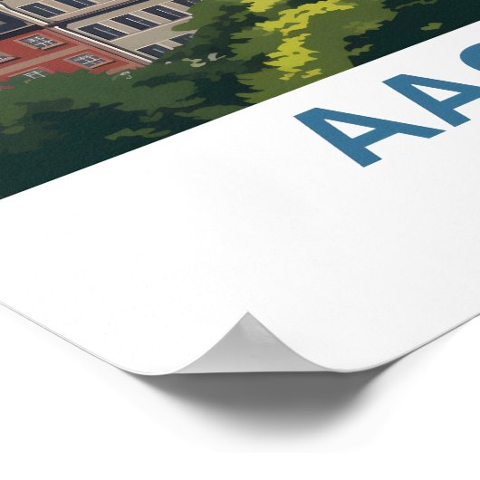 Aken Duitsland Travel Print (Hoek)