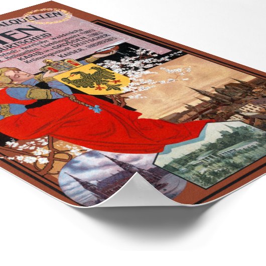 Aken Vintage Poster Duitsland 1910 (Hoek)