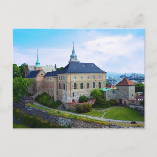 Akershus Castle in Olso, Noorwegen Briefkaart (Voorkant)