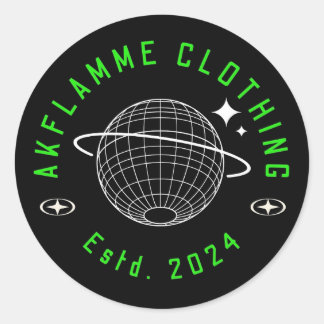 Akflamme.co Ronde Sticker