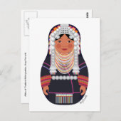 Akha of Thailand Matryoshka Briefkaart (Voorkant / Achterkant)