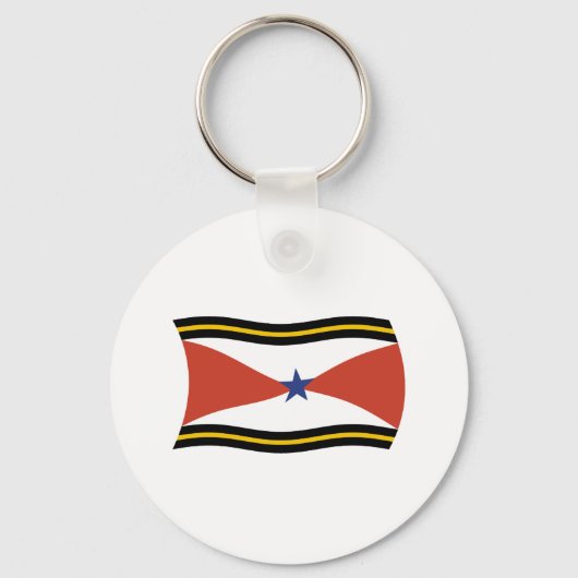Akha Volk Vlag Sleutelhanger (Voorkant)