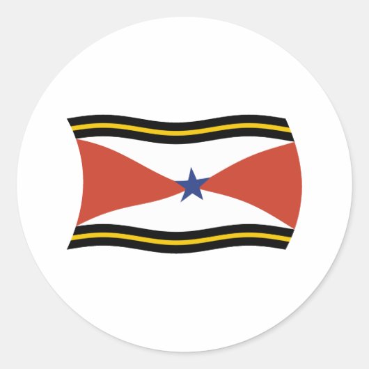 Akha Volk Vlag Sticker (Voorkant)