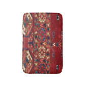 Akhal Oasis Red Band Blue Star Medallion  Badmat (Voorkant Verticaal)