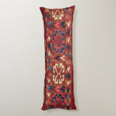 Akhal Oasis Red Band Blue Star Medallion  Lichaamskussen (Achterkant (Verticaal))