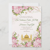 Akhand Path Digital or Sukhmani path invitation Kaart (Voorkant)