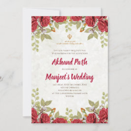 Akhand Path uitnodiging & Sri Sukhmani path uitnod