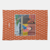 Aki Japans Herfstseizoen Kunst Theedoek (Horizontaal)